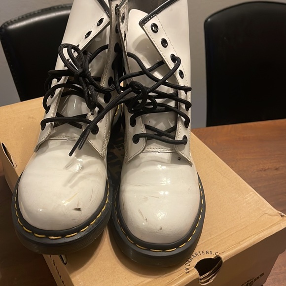 White Combat Boots - Picture 4 of 4